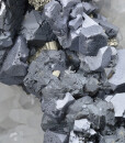 Galena, Cleiophane, Chalcopyrite on Quartz