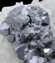 Galena, Cleiophane, Chalcopyrite on Quartz
