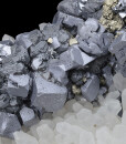 Galena, Cleiophane, Chalcopyrite on Quartz
