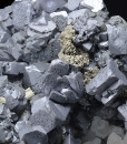 Galena, Cleiophane, Chalcopyrite on Quartz