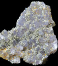 Quartz var.Amethyst, Pyrite, Chalcopyrite