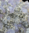 Quartz var.Amethyst, Pyrite, Chalcopyrite