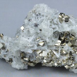 Quartz, Pyrite - floater