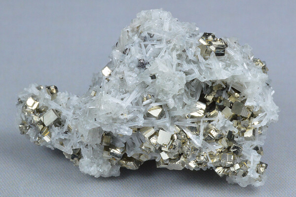 Quartz, Pyrite - floater
