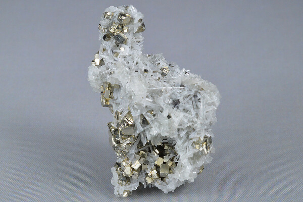 Quartz, Pyrite - floater