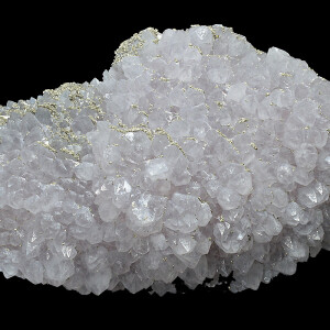 Quartz var.Amethyst, Pyrite