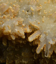 Calcite set on Quartz
