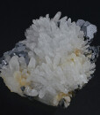 Truncated Galena on Quartz, Pyrite