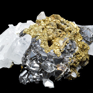 Chalcopyrite, Sphalerite, Quartz