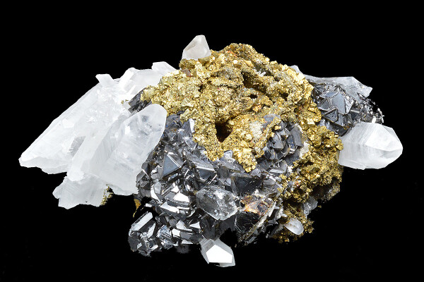 Chalcopyrite, Sphalerite, Quartz