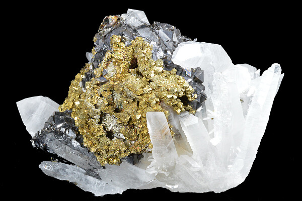 Chalcopyrite, Sphalerite, Quartz