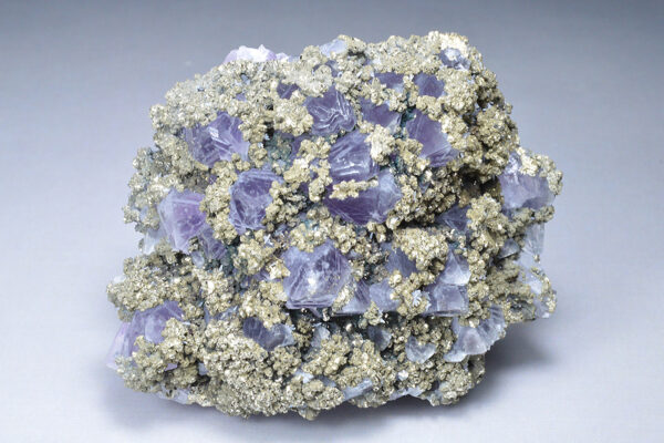 Quartz var.Amethyst, Chalcopyrite, Pyrite