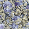 Quartz var.Amethyst, Chalcopyrite, Pyrite