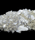 Quartz var.Amethyst, Pyrite