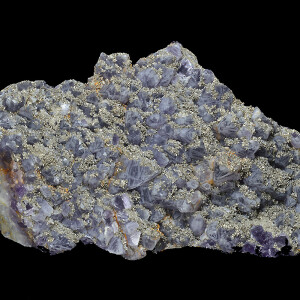 Quartz var.Amethyst, Pyrite