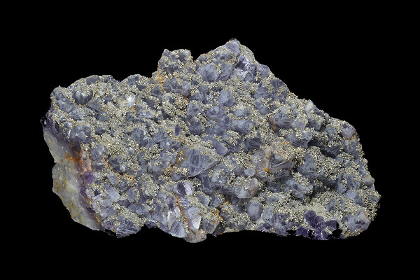 Quartz var.Amethyst, Pyrite