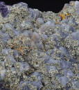 Quartz var.Amethyst, Pyrite