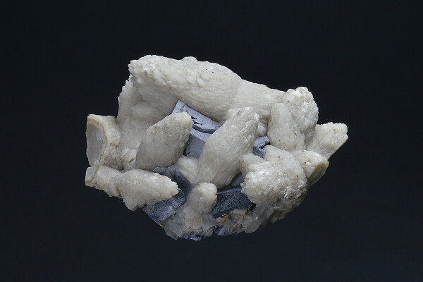 Calcite on Galena