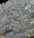 Quartz var.Amethyst, Chalcopyrite