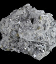Cleiophane on Quartz, Galena, Chalcopyrite
