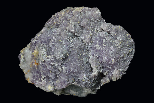Quartz var.Amethyst, Chalcopyrite, Sphalerite, Galena