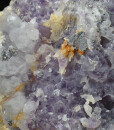 Quartz var.Amethyst, Chalcopyrite, Sphalerite, Galena
