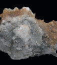 Quartz, Calcite, Pyrite, Rhodochrosite