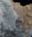 Quartz, Calcite, Pyrite, Rhodochrosite