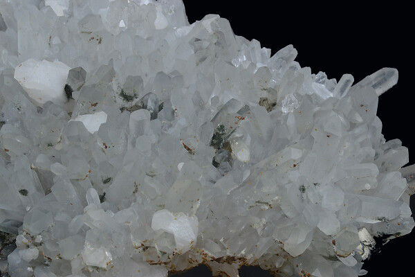 Quartz, Calcite, Pyrite, Rhodochrosite