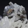 Quartz, gem Sphalerite var.Cleiopohane, Galena, Chalcopyrite, Siderite