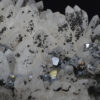 Quartz, gem Sphalerite var.Cleiopohane, Galena, Chalcopyrite, Siderite