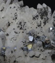 Quartz, gem Sphalerite var.Cleiopohane, Galena, Chalcopyrite, Siderite