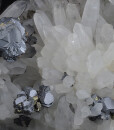 Quartz, gem Sphalerite var.Cleiopohane, Galena, Chalcopyrite, Siderite