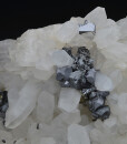 Quartz, gem Sphalerite var.Cleiopohane, Galena, Chalcopyrite, Siderite