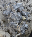 Quartz, gem Sphalerite var.Cleiopohane, Galena, Chalcopyrite, Siderite