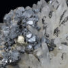 Quartz, gem Sphalerite var.Cleiopohane, Galena, Chalcopyrite, Siderite