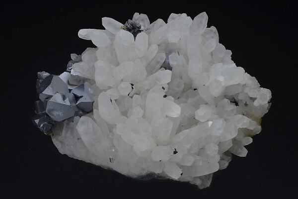 Quartz, Galena, Sphalerite, Chalcopyrite