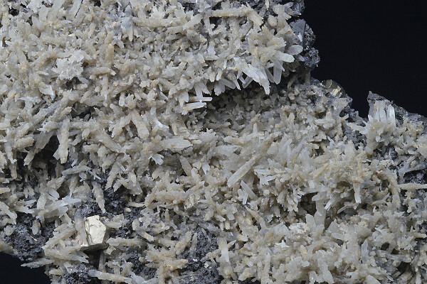 Pyrite, Quartz, Sphalerite, Chlorite - floater