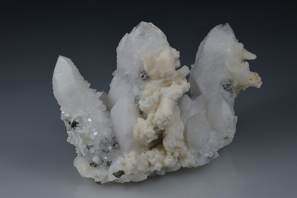 Quartz, Calcite, Chalcopyrite