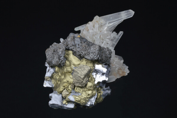 Quartz, Chalcopyrite, Galena, Sphalerite