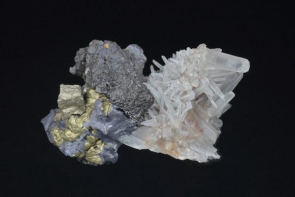 Quartz, Chalcopyrite, Galena, Sphalerite