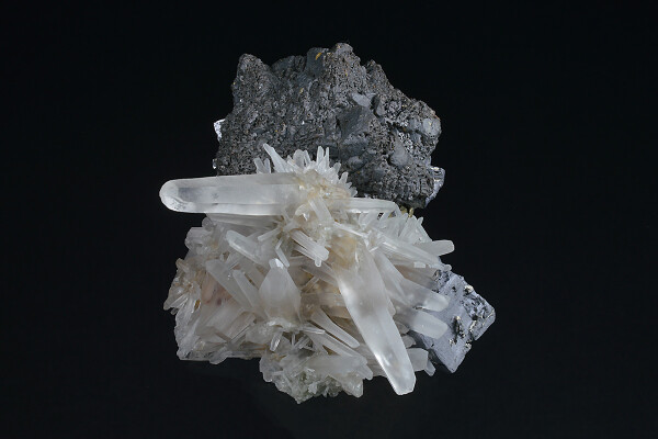Quartz, Chalcopyrite, Galena, Sphalerite