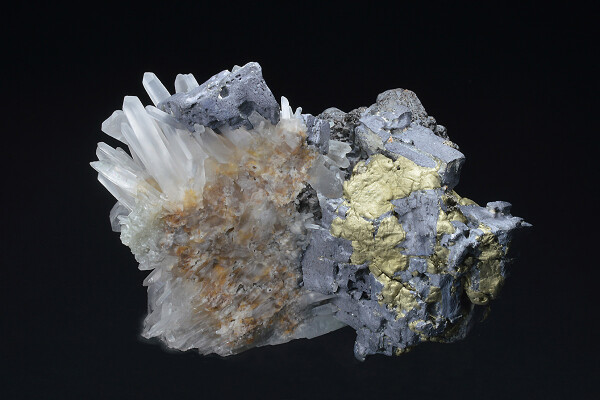 Quartz, Chalcopyrite, Galena, Sphalerite