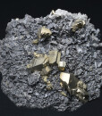 Quartz, Sphalerite, skeletal Galena, Pyrite, Chalcopyrite