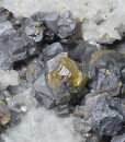 Cleiophane, Galena on Quartz