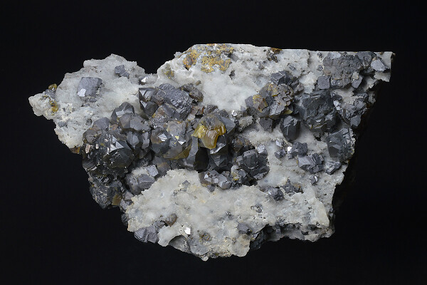 Cleiophane, Galena on Quartz
