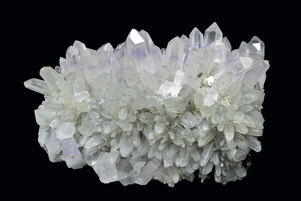 Quartz var.Amethyst, Pyrite