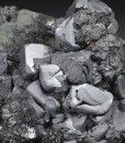gem Sphalerite var.Cleiophane, Galena, Quartz
