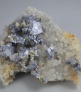 skeletal Galena, Quartz, Chalcopyrite, Pyrite