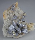 skeletal Galena, Quartz, Chalcopyrite, Pyrite